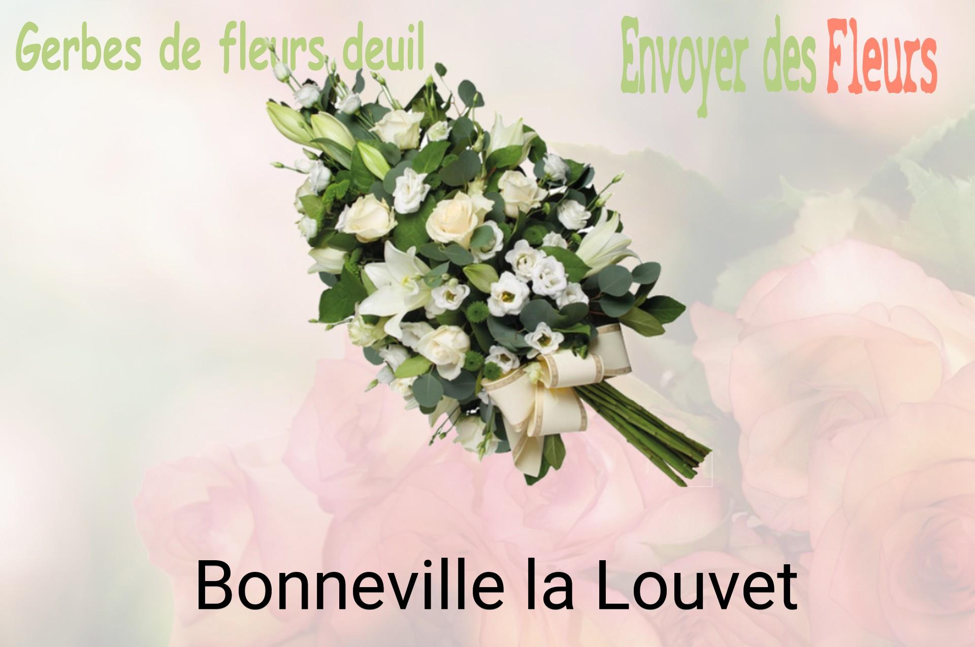 Gerbe de fleurs de deuil livrée à Bonneville-la-Louvet